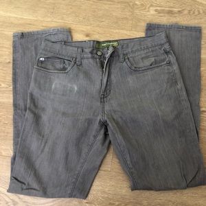 Gray Enjoi Skateboarding Slim Straight Jeans